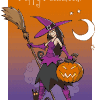 Halloween greeting card